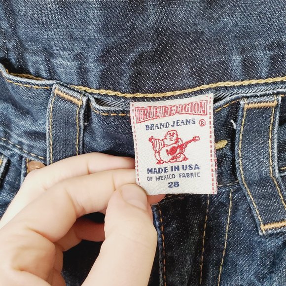 TRUE RELIGION Flap Pocket Blue Bootcut Jeans - Picture 7 of 10